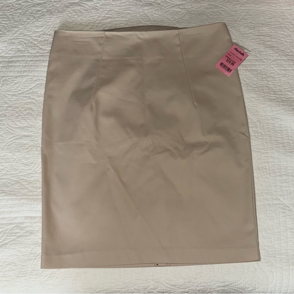 Kenar Women's Tan Midi Pencil Skirt